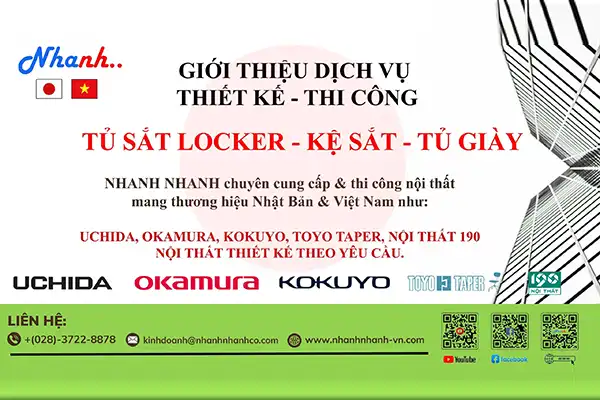 Dịch vụ Thiết Kế và Thi Công Nội Thất Tủ sắt Locker – Kệ sắt – Tủ Giày